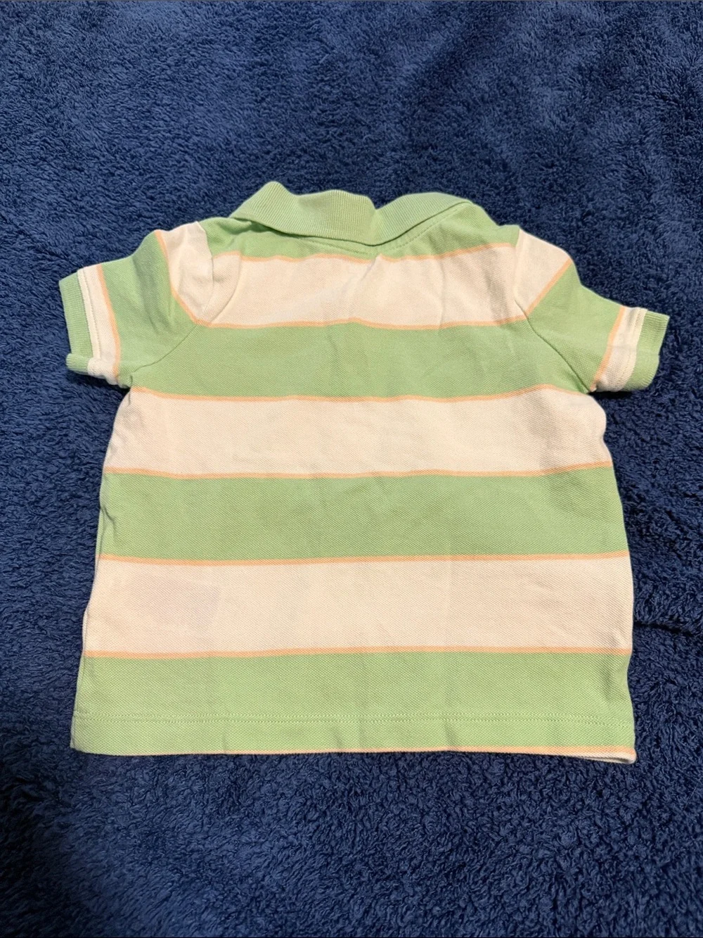 Old Navy Short-Sleeve Polo in Mint Green & White Stripe
